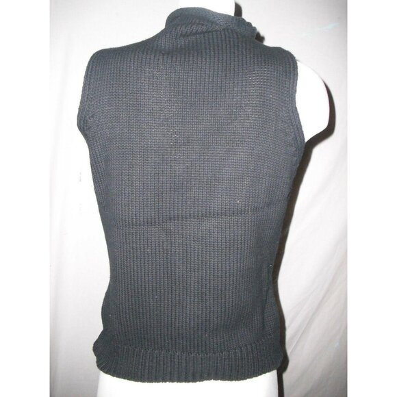 Mossimo Womens Black Sleeveless Cable Knit Sweater Vest By Mossimo Size Medium - Picture 3 of 6